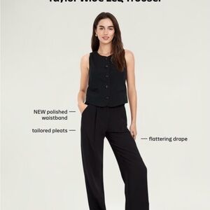 Old Navy Black Wide-Leg Trousers